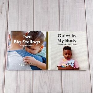 Lovevery Book Bundle Emotion Quiet In My Body Two Big Feelings Hardcover Lot
